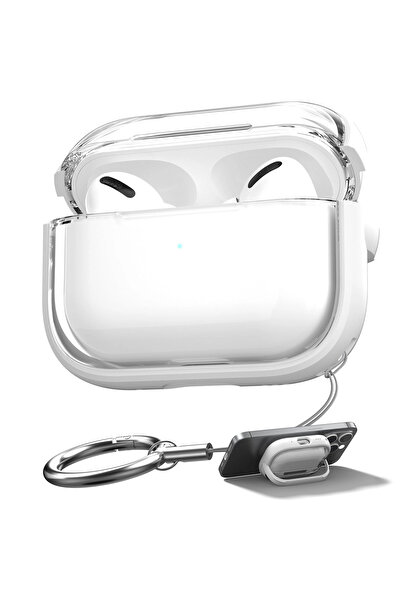 CaseOnn غطاء حماية لسماعات أبل إيربودز برو/برو الجيل الثاني بحافة ملونة وقفل ...