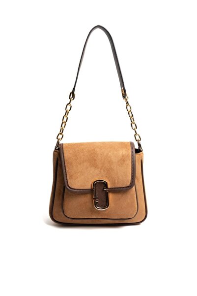 Silver Polo Silver & Polo Sp1147 Women's Shoulder Bag Suede Tan-Brown