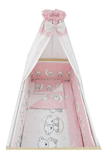 PRICHINDEL Set de lenjerie de pat pentru pătuț, 6 piese, Prichindel, imprimeu...