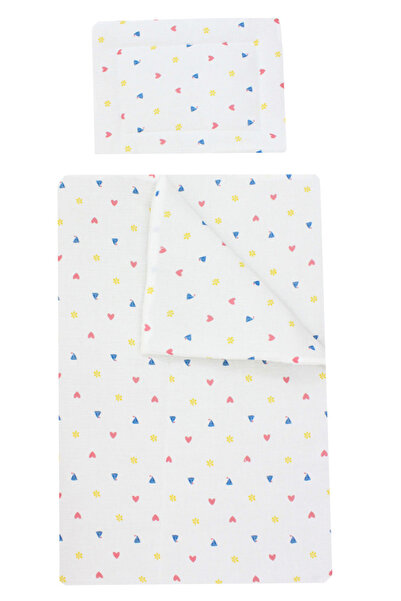 PRICHINDEL Set de lenjerie de pat pentru bebeluși, 2 piese: pilotă și pernă s...