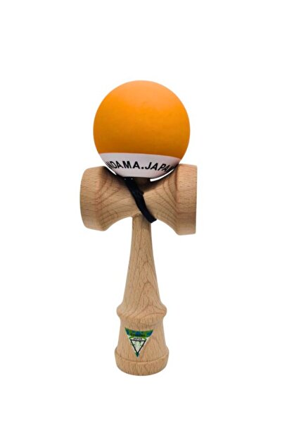 OEM Kendama Profesională 18 cm – Bila Grip Anti-Alunecare, Lemn , Japan Style – Portocaliu