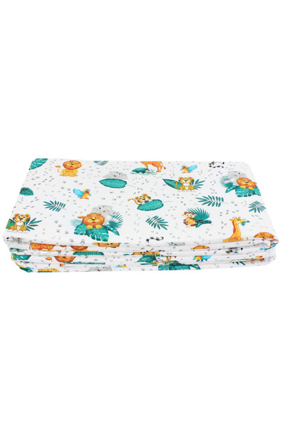 PRICHINDEL Protecție pentru pătuț, Prichindel, animale din junglă, 180 x 30 cm