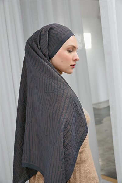 Silk Home Viscose Velora Scarf Anthracite Four Seasons 90X90