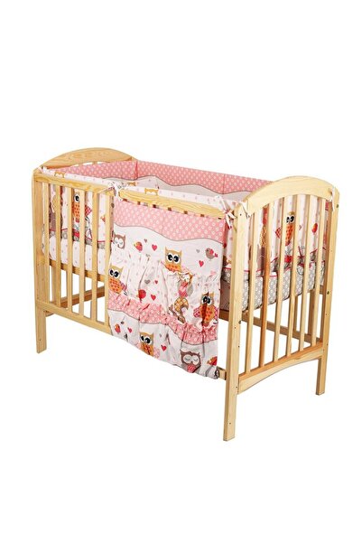 PRICHINDEL Buzunar pentru pătuț, bufnițe mari, roz