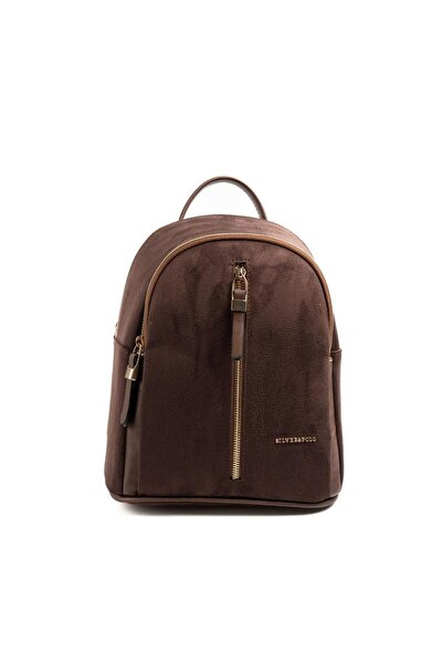 Silver Polo Silver & Polo Sp901 Women's Backpack Suede Brown