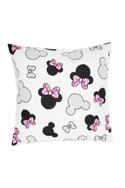 PRICHINDEL Pernă decorativă Minnie din bumbac cu figurine, multicoloră, 30 x ...
