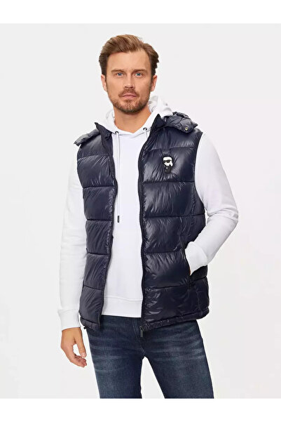 Karl Lagerfeld Blue Sleeveless Jacket