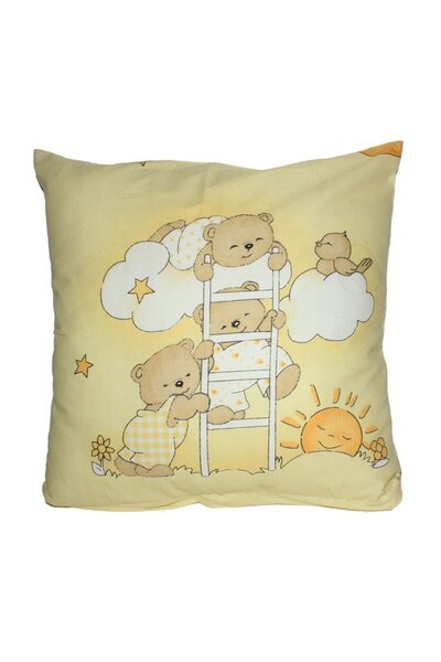 PRICHINDEL Pernă galbenă de pluș somnoroasă