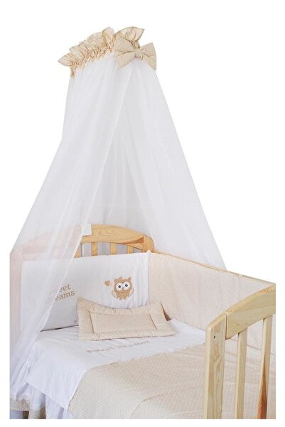 PRICHINDEL Copertină pentru pătuț, alb cu crem, 300 x 160 cm