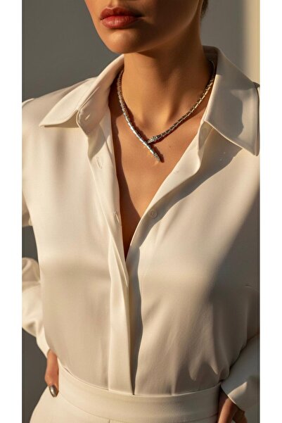 neslyaccessories Vip Series Srpnt Necklace with Box Lock Closure