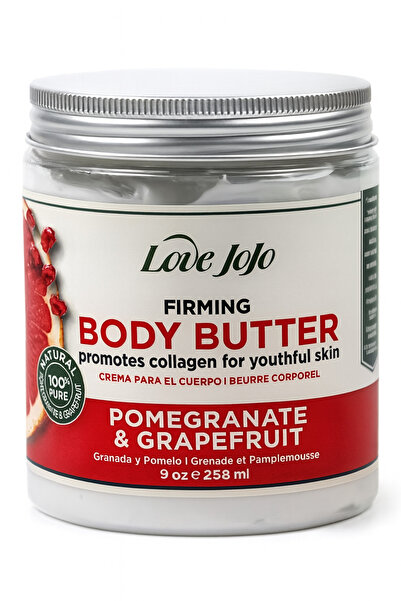 LOVE JOJO زبدة الجسم لشد البشرة برائحة الرمان والجريب فروت، كريم مرطب للعناية...