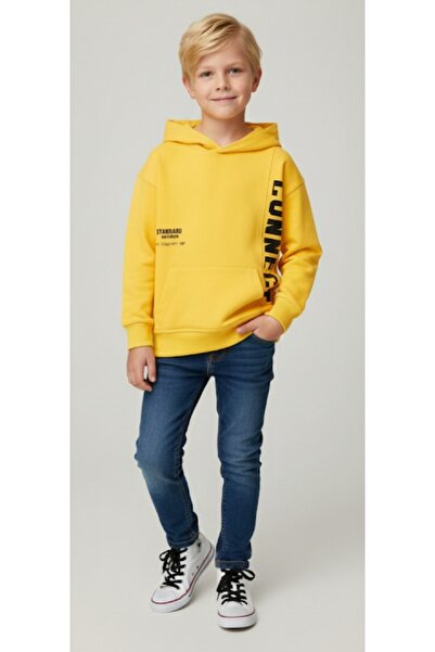 JNA Εποχιακό φούτερ με κουκούλα και στάμπα για αγόρια