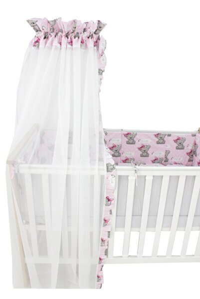 PRICHINDEL Baldachin din voal „It is a Girl”, roz, 300 x 160 cm