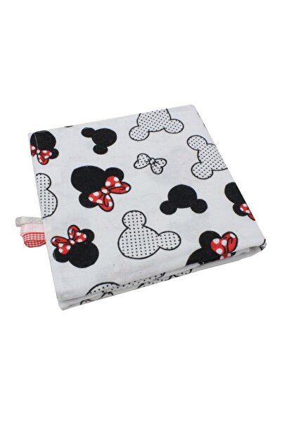 PRICHINDEL Cotton flannel blanket, red bows, 80 x 100 cm