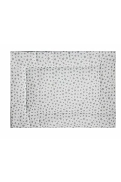 PRICHINDEL Pernă subțire, albă cu steluțe gri, 37 x 28 cm