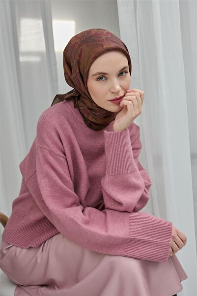 Silk Home Viscose Velora Scarf Brown Four Seasons 90X90