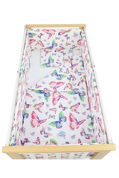 PRICHINDEL Set de lenjerie de pat 5 piese, bumbac, Butterfly, multicolor, 120...