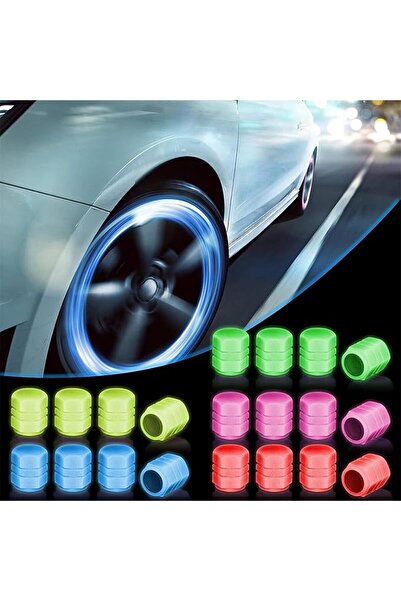 Arabest 20 قطعة من أغطية صمام الإطارات الفلورية، أغطية صمام الإطارات المتوهجة...