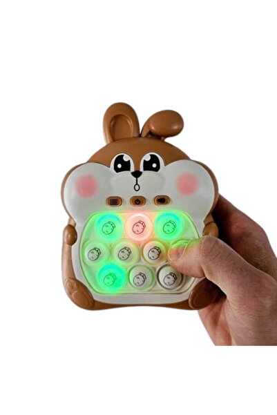 Doris Electronic anti-stress game with lights, music and POP IT Rabbit Pink