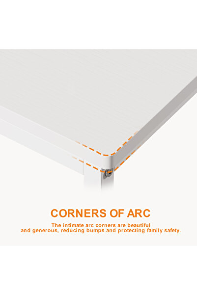 Bojasmiial Computer Table with 4 Tier Shelves -120 L x 50cm W x 72cm H