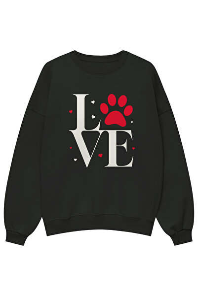Holgim Love Pati Printed Unisex Oversized Sweatshirt