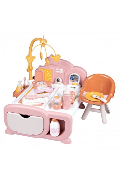Smoby Baby Nurse Play Center – Multifunction Doll Care Set with Seat, Changing Table
