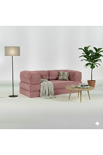 NWİN HOME Linea Mini Modüler Minder Köşe Takımı 160*80 cm Oyun Alanı Kanepe Fermuarlı Yatak Cırtlı Metalsiz