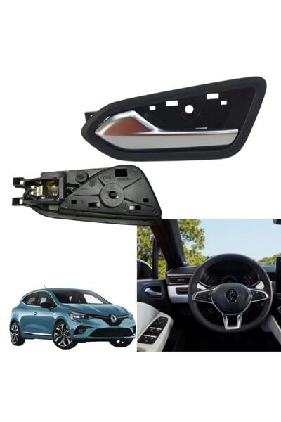 ZETOTO Renault Clio 5 Sol Kapı Ön veya Arka İç Açma Kolu Krom 2019 - 2024
