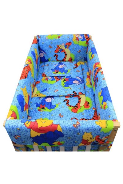 PRICHINDEL Lenjerie de pat Prichindel cu 7 piese, față-verso Winnie și Eeyore...