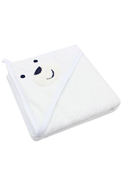 PRICHINDEL Hooded towel, Little Bear, white, 80 x 100 cm