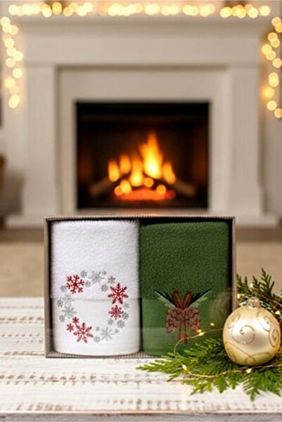 Ellia Soft منشفة مطبخ نويل تاتش 100% قطن، عبوة من قطعتين، مقاس 2/30×50