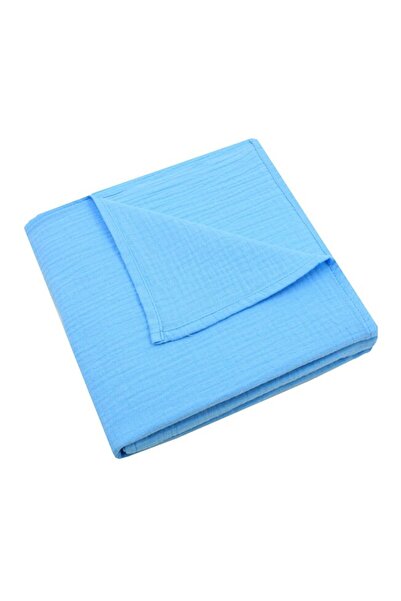 Cleo Muslin blanket, Cleo, turquoise, 80 x 100 cm