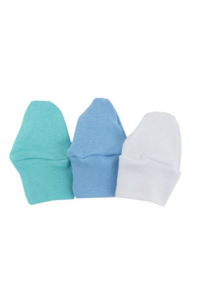 PRICHINDEL Set de 3 mănuși pentru bebeluși, bumbac, multicolore
