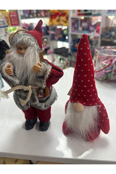 u-toys Noel baba ve cüce 2 li set yılbası süsü seti