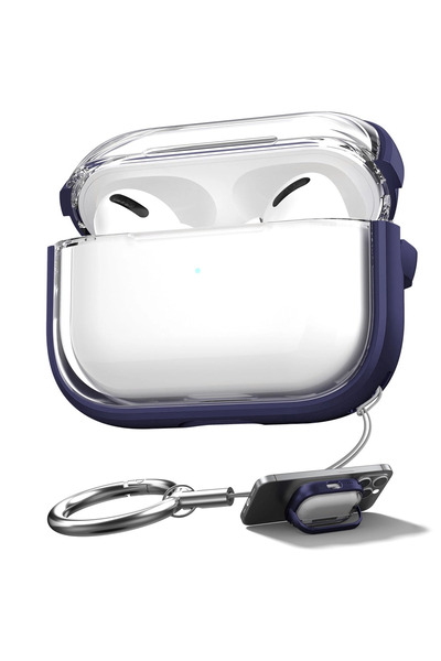 CaseOnn غطاء حماية لسماعات أبل إيربودز برو/برو الجيل الثاني بحافة ملونة وقفل ...