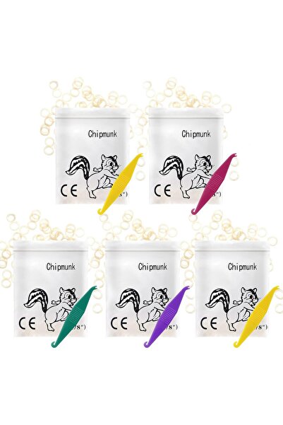 Annhua أشرطة مطاطية تقويمية مرنة مقاس 1/8 بوصة، عبوة من 500 شريط، 3.5 أونصة، ...