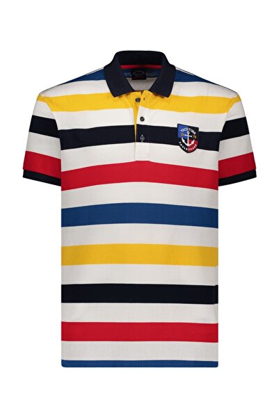 PAUL&SHARK MEN'S KNITTED POLOSHIRT C.WCOTTON