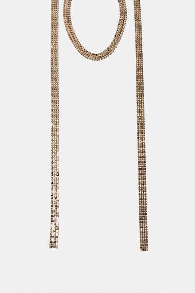 Stradivarius Uzun örgü kement kolye