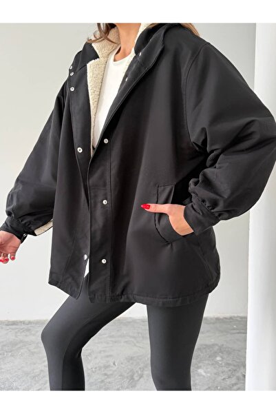 mydukkan.co Hooded Plush Coat