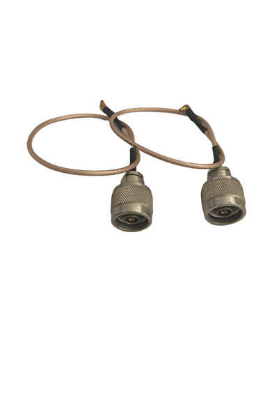 China قطعتين من كابل توصيل N-Female إلى RA MCX RG-316 محوري مقاس 6 بوصات.