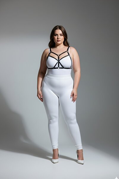 Angels Passion Σετ εσώρουχα σε μαύρο χρώμα μεγέθους Battal