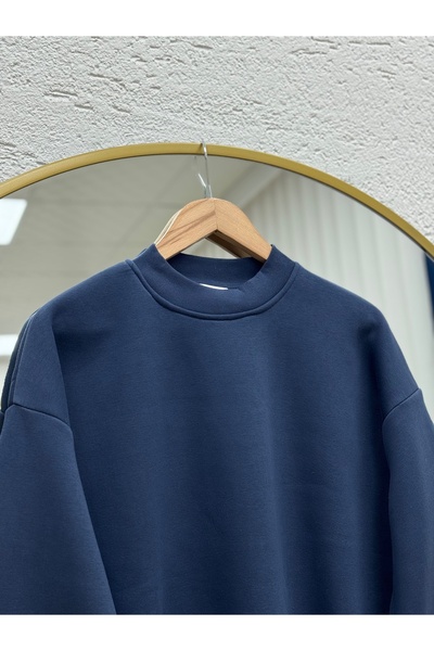 BENAHOLL Capilia Three Thread Plain Sweat-NL308 Navy Blue