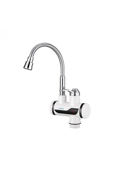 Zilan Z-Inox ZLN 5480 Electric Faucet 3000 W, White/Stainless Steel, LED Display, Instant Heating