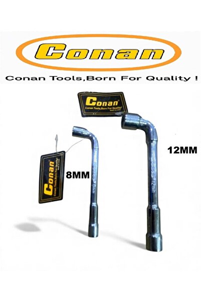 CONAN L-Shape Long Wrench Set 2pc – 8mm (10005762) & 12mm (10005764) – Hardened Carbon Steel