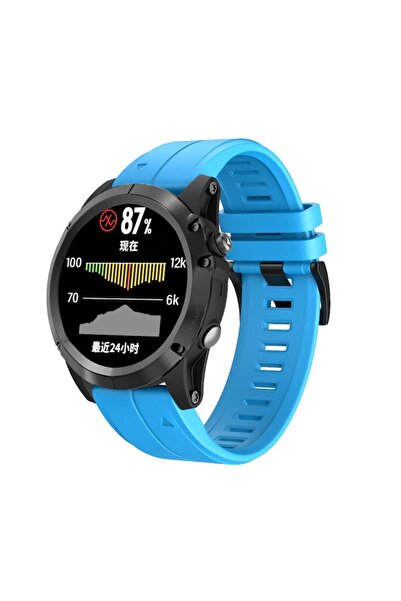 PHN MAG Quick Release Strap for Garmin Fenix/Forerunner 22 mm - Teal Blue
