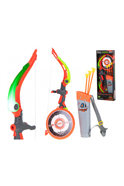 Ikonka Ikonka Children's Play Set, Bow with Arrows and Multicolored Targets