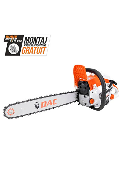 RURIS Drujbă pe benzină DAC 601RS, TEZ 2T, 5 CP, 55,6 cc, lamă 500 mm, 0,325" 38T