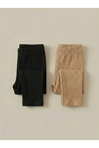 FATELLA Girl's 2-Piece Set of Corded Fabric Stretchy Cotton Children's Long L...