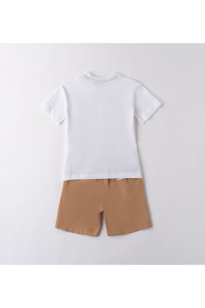 Sarabanda - 2-piece clothing set, White / Light Brown, 110 cm