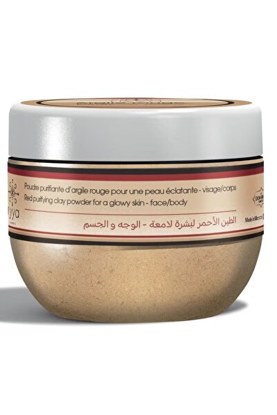 TIYYA Moroccan Red Clay – 100% Natural Mineral Clay Powder for Face & Body Masks, Rich in Iron Oxide